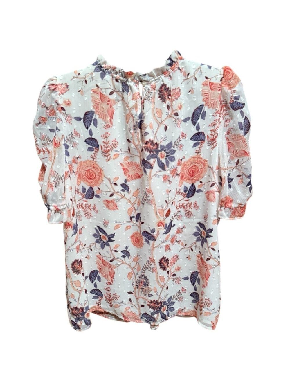 Floral Puff Sleeve Blouse - Picture 2 of 4